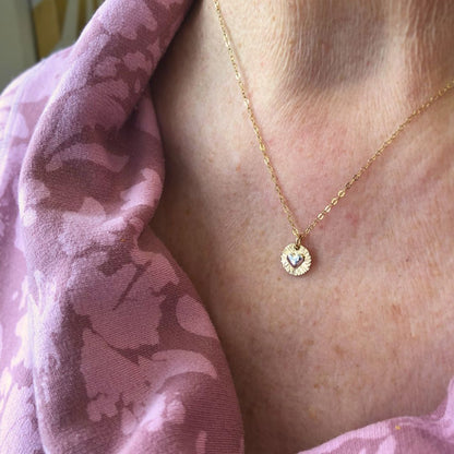 Radiant Heart Necklace - Mixed Metals