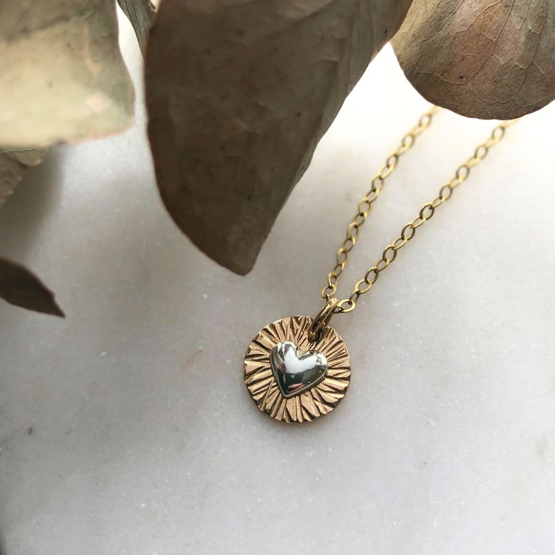Radiant Heart Necklace - Mixed Metals