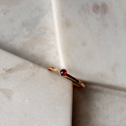 Petite Ruby Stacking Ring
