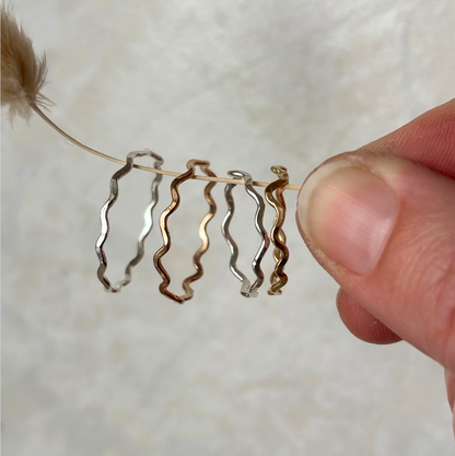 Squiggle Wavy Stacking Ring