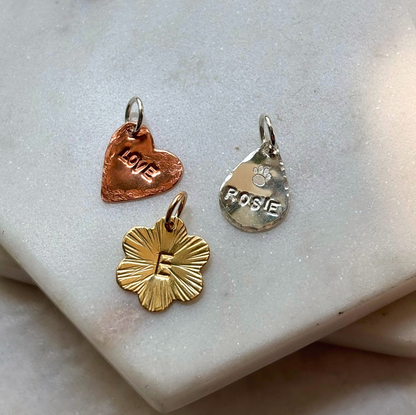 STAMPED PENDANT CLASS / Thursday Oct 8th / 6pm-8pm / Make a custom stamped pendant