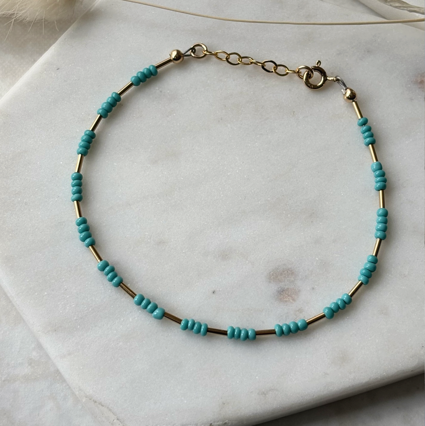 turquoise beaded bracelet