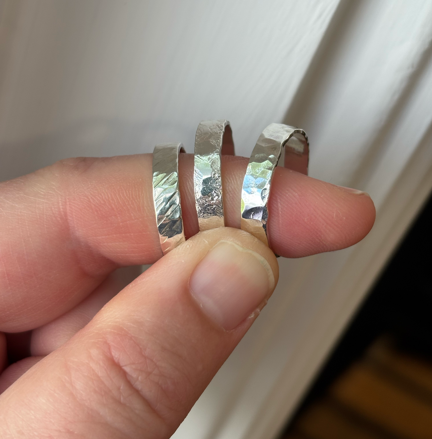 SILVER WIDE BAND RING CLASS / Sat Aug 8th / 2pm-4pm / Make a wide textured silver band ring
