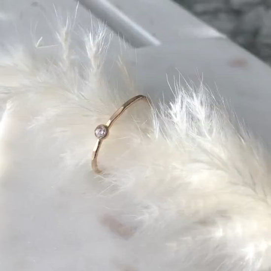 strut jewelry petite diamond stacking ring 14k gold fill
