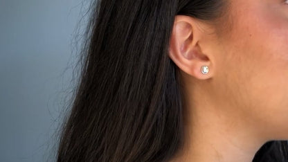 Textured Dot Stud Earrings - 14K Gold-fill or Sterling Silver