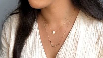 CLEARANCE / Chevron Necklace