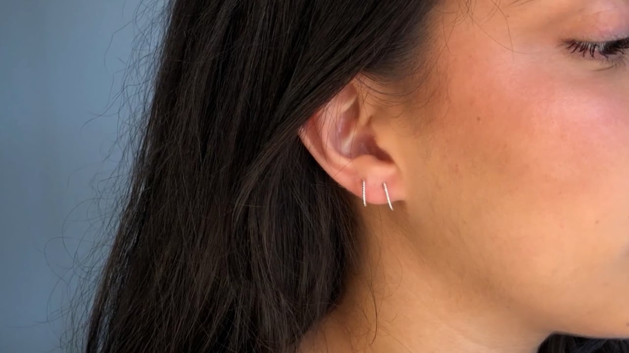 strut jewelry twist sleeper hoop earrings