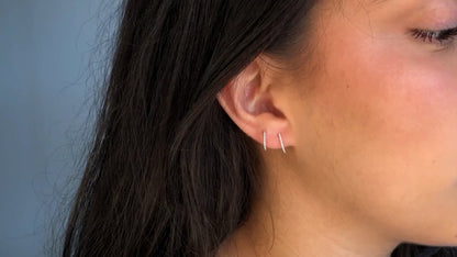 strut jewelry twist sleeper hoop earrings