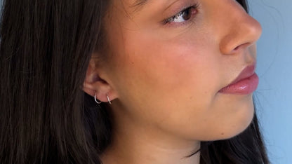 strut jewelry smooth sleeper hoop earrings