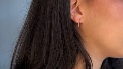 strut jewelry ear pins 14k gold fill