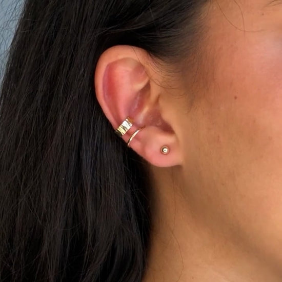 strut jewelry wide ear wrap 14k gold fill