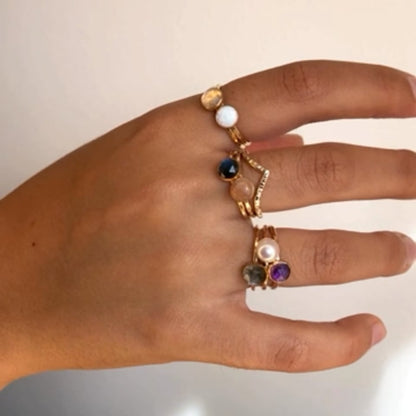 Opal Stacking Ring - 14k gold-fill