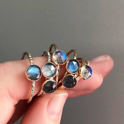 strut jewelry labradorite stacking rings 14k gold fill