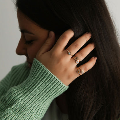 Aura Birthstone Ring