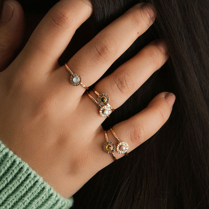Aura Birthstone Ring