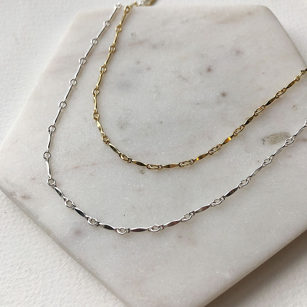 strut jewelry bar chain necklace