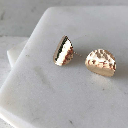 strut jewelry hammered ear cuff earrings 14k gold fill