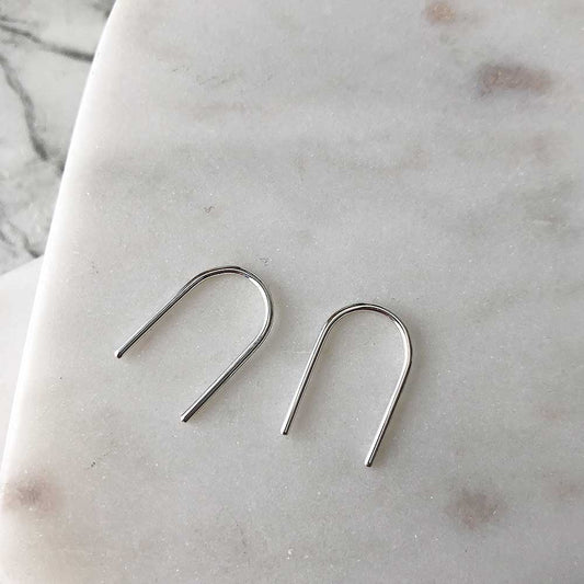 strut jewelry ear pins sterling silver