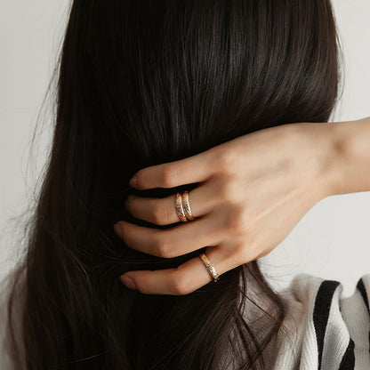 strut jewelry flora band rings 14k gold fill