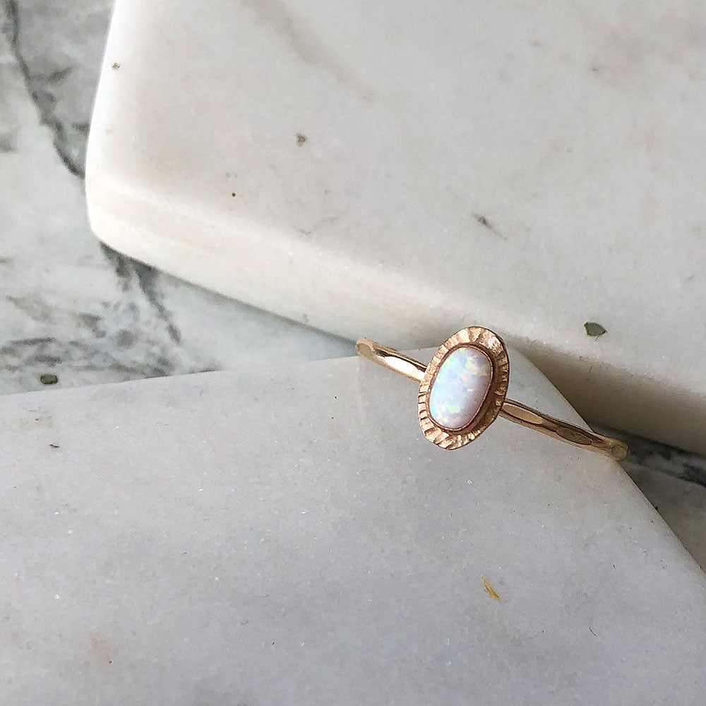 strut jewelry heritage opal ring