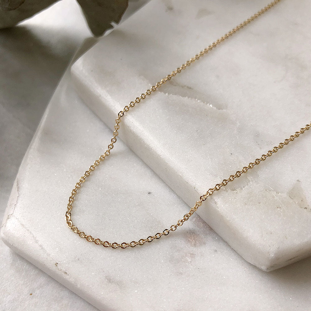 strut jewelry luxe cable chain 14k gold fill