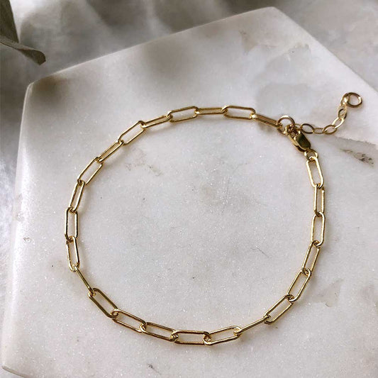 strut jewelry connection chain bracelet medium smooth link