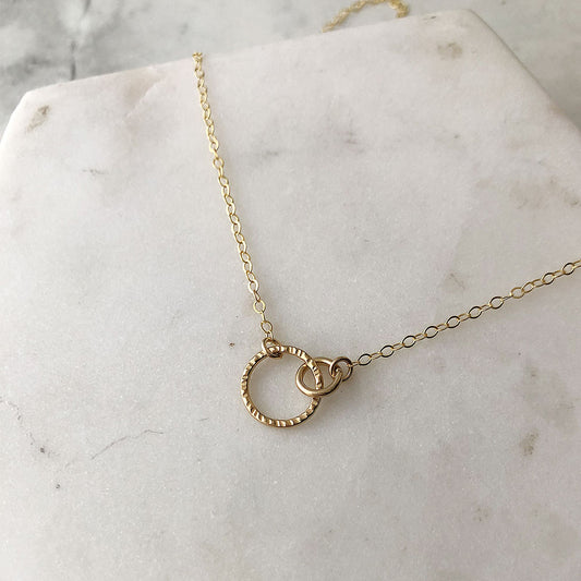 strut jewelry mini links necklace gold and silver