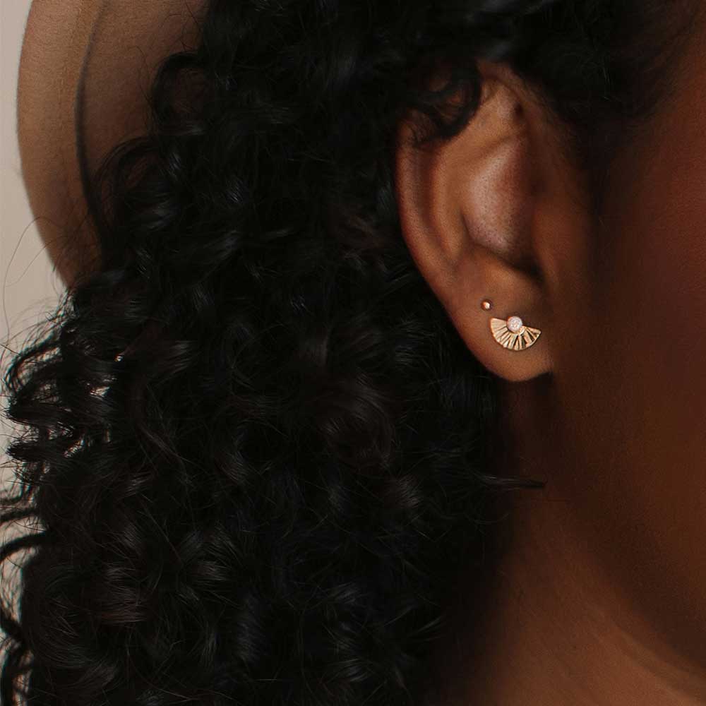 Opal Sunburst Earrings