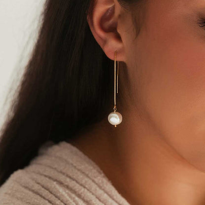 Pearl Threader Earrings