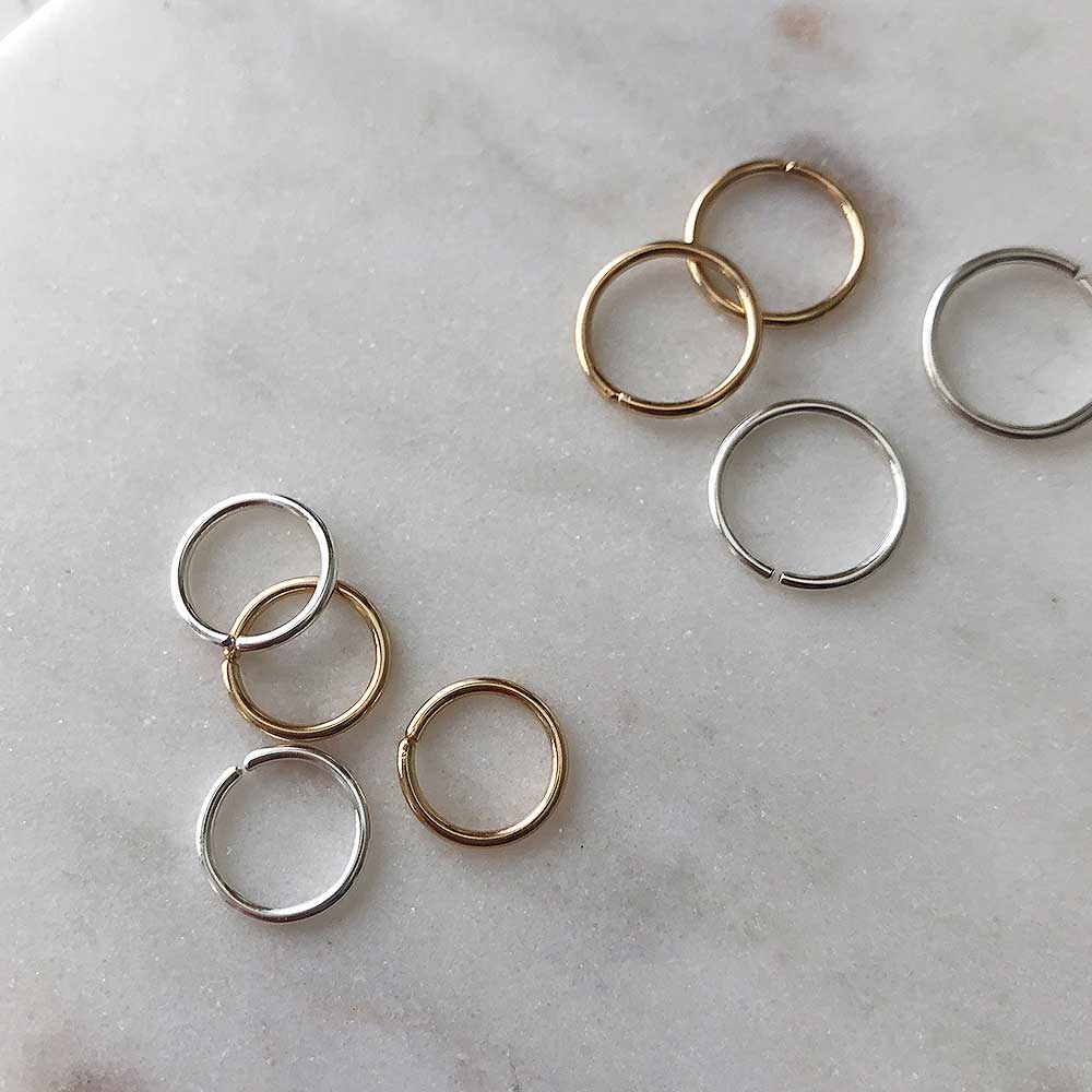 strut jewelry smooth sleeper hoop earrings