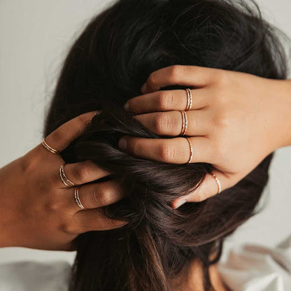 strut jewelry assorted 14k gold fill stacking rings